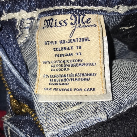 Miss Me JE5736BL Boot Cut Jeans - Picture 6 of 6